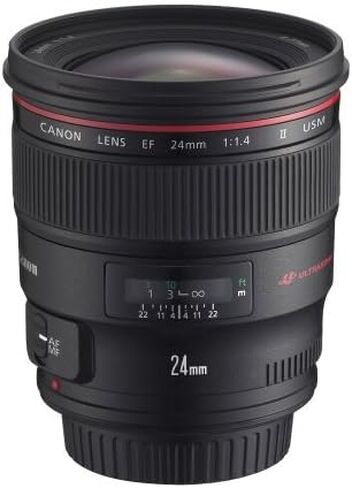 Canon EF 24mm f/1.4L II USM Wide Angle Lens - Fixed - 2750B002 , Black in Kuwait