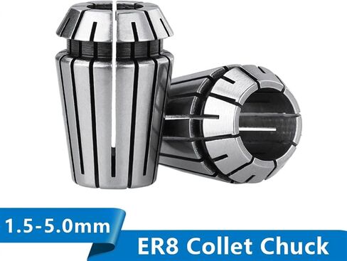 Milling Chuck ER8 Precision Collet Chuck 1-5mm 1/8-1/4 Spring Collet Chuck ForMilling Lathe Spring Chuck Holder 1Pcs(ER8 1l8) in Saudi Arabia