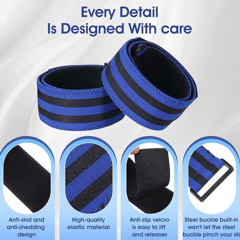 2Pack Blood Flow Restriction Band BFR Bundle Booty Bands Adjustable Exercise Glutes Occlusion Strap Best Fabric Resistance Bands for Women Men Glutes Hip Building Exercising Butt Squat Thigh Fitness in Saudi Arabia