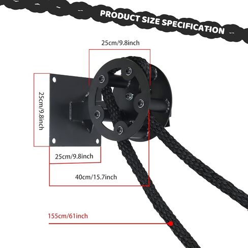 Resistance Trainer Machine Arm Strength Training Pulley Rope Puller Fitness Trainer Rope Adjustable Resistance Training Machine for Tailored Home Workouts in Kuwait