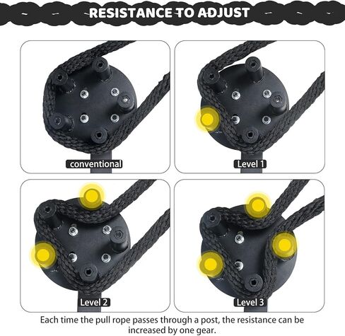 Resistance Trainer Machine Arm Strength Training Pulley Rope Puller Fitness Trainer Rope Adjustable Resistance Training Machine for Tailored Home Workouts in Kuwait