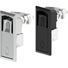 XK146-2 Industrial Electric Cabinet Black Plastic Keyless Percussion Close Inline Panel Latch Lock 1Pcs(XK146-2W) in Saudi Arabia
