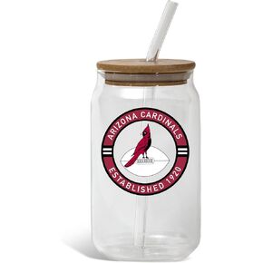 The Memory Company Officially Licensed 16oz Vintage Logo Tumbler with Bamboo Lid and Glass Straw, Eco-Friendly Collectible Glassware in Saudi Arabia