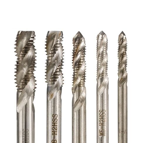 Metric Tap Steel Spiral Flute Screw Tap M2-M18 Machine Thread Tap Drill Hand Tools 1Pcs(M2.5x0.45) in Saudi Arabia