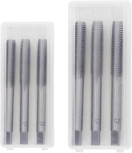 Machine Thread Screw Taps M2-M24 Straight Fluted Screw Thread Tap Metric Plug Hand Taps Drill Bit Set Hand Tools 3Pcs(3pcs M10x1.5) in Saudi Arabia