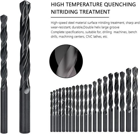 Drill Nitride Coating Twsit Drill Bit for Wood Metalwoerking Drilling Hole 1Pcs(10.2mm) in Saudi Arabia