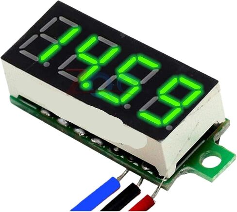 1PCS 0.36 inch Digital Voltmeter 0-100V DC 3 Wire(Green) in Saudi Arabia