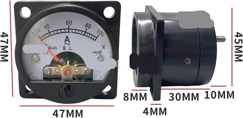 SO-45 Ammeter Analog Round Marine 47X47MM(400MA) in Saudi Arabia