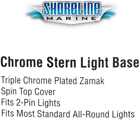 شورلاين البحرية قارب صارم قاعدة SL52099 | Chrome 2-Pin in Saudi Arabia