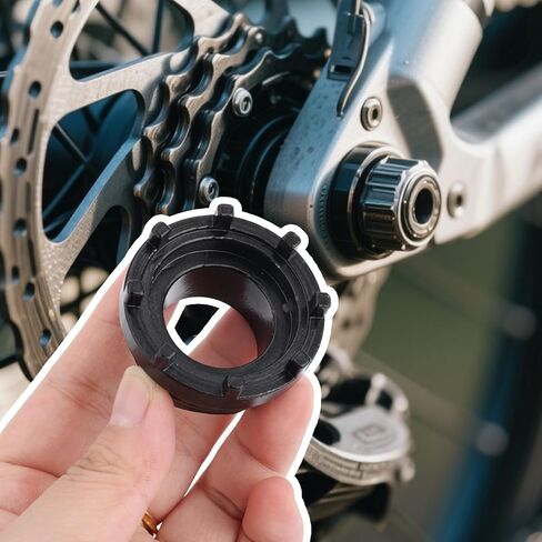 8-Tooth Spline Bike Bottom Bracket Tool, Steel Cassette Lockring Tool Sealed Sleeve Bicycle Flywheel Remover Compatible with SRAM Truvativ ISIS in Saudi Arabia