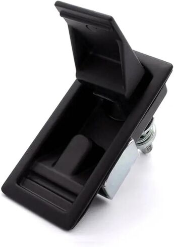 XK146-2 Industrial Electric Cabinet Black Plastic Keyless Percussion Close Inline Panel Latch Lock 1Pcs(XK146-2W) in Saudi Arabia