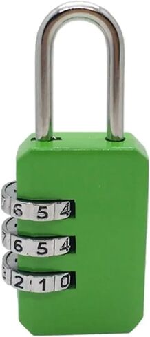 3 Digit Combination Code Lock Mini Portable Backpack Zipper Lock Travel Luggage Padlock Dormitory Cabinet Security Password Lock 1Pcs(Pink) in Saudi Arabia