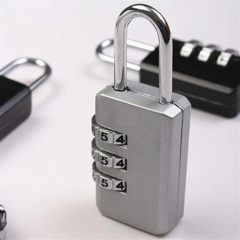 3 Digit Combination Code Lock Mini Portable Backpack Zipper Lock Travel Luggage Padlock Dormitory Cabinet Security Password Lock 1Pcs(Pink) in Saudi Arabia