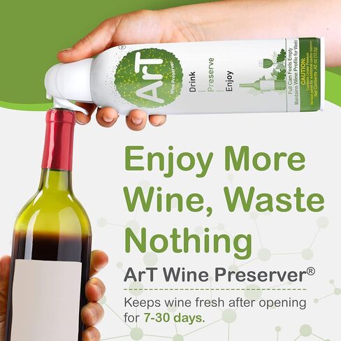 Wine Preserver Gas for Wine, Whiskey, and more, Argon Wine Presever for Wine Preservation, Argon Gas with Wine Bottle Stopper, Preserves White & Red Wine Up to 30 Days in Saudi Arabia