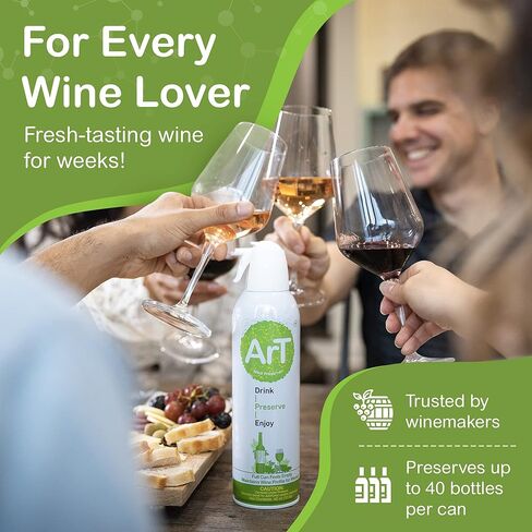 Wine Preserver Gas for Wine, Whiskey, and more, Argon Wine Presever for Wine Preservation, Argon Gas with Wine Bottle Stopper, Preserves White & Red Wine Up to 30 Days in Saudi Arabia