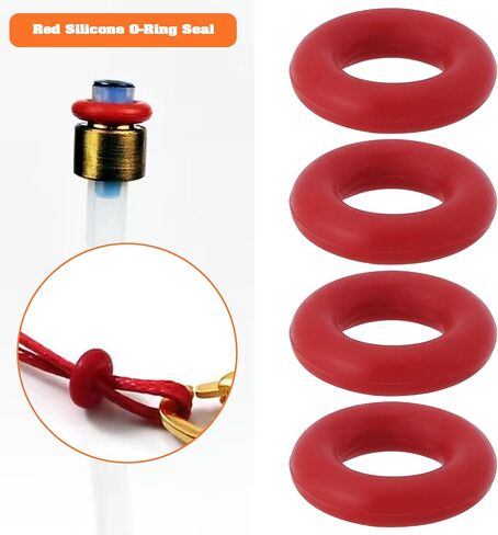 Sing F Ltd 100pcs السيليكون O-Ring VMQ Part Part Rings Gasket 7.24mm OD 3.68mm ID 1.78mm عرض مناسب للهيدروليكات وختم الهوائيات الأحمر in Saudi Arabia