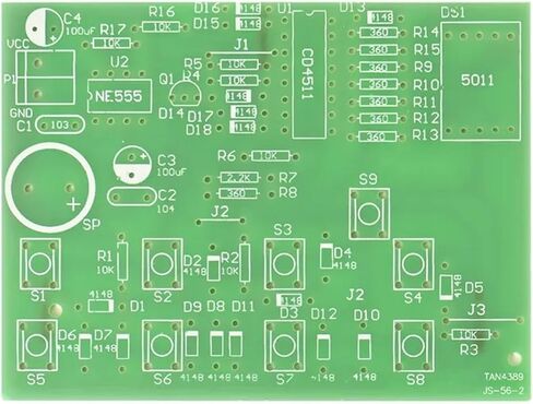CD4511 8-Way Display Display Repless Kit 8-Way Electronic Contrach Contest Teaching Assembly Assembly DIY Parts in Saudi Arabia