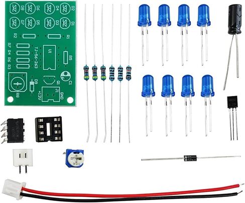 LM358 تنفس مصباح لحام طقم مجموعة التدريب على تجربة التدريب على الإنتاج الإلكتروني للاهتمام أجزاء DIY in Saudi Arabia