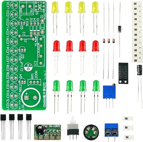 CD4060 SMD Music Fantasy Lightful Lights Kit Electronic Circuit Soldering Praction in Saudi Arabia