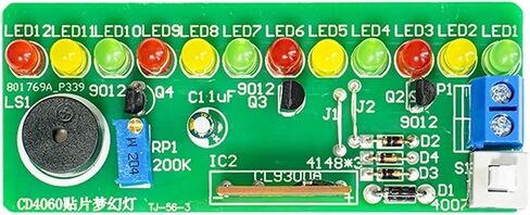 CD4060 SMD Music Fantasy Lightful Lights Kit Electronic Circuit Soldering Praction in Saudi Arabia