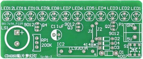 CD4060 SMD Music Fantasy Lightful Lights Kit Electronic Circuit Soldering Praction in Saudi Arabia