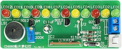 CD4060 SMD Music Fantasy Lightful Lights Kit Electronic Circuit Soldering Praction in Saudi Arabia