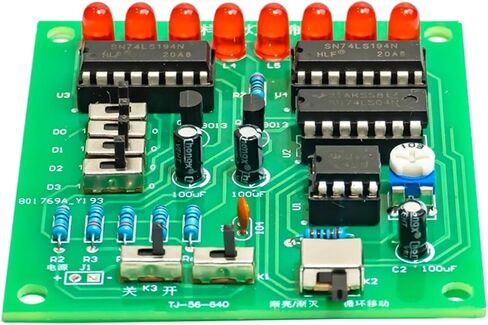 Pattern Color Light Controller LED Circulating Water Light Digital Circuit Electronic DIY Welding Production Kit in Saudi Arabia