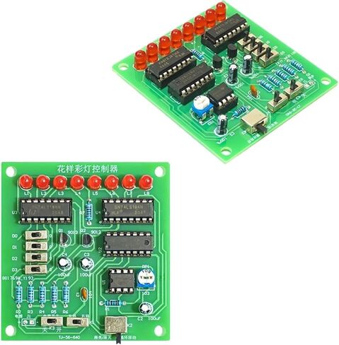 Pattern Color Light Controller LED Circulating Water Light Digital Circuit Electronic DIY Welding Production Kit in Saudi Arabia