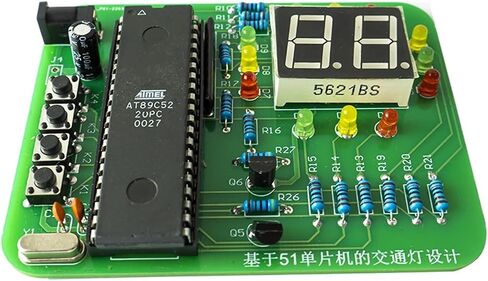 أضواء إشارة المرور ، وأشعة المرور ، وأشعة المرور 51 مجموعة DIY Microcontroller ، والتدريب الإلكتروني ، واللحام ، والإنتاج ، ELE in Saudi Arabia