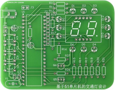 أضواء إشارة المرور ، وأشعة المرور ، وأشعة المرور 51 مجموعة DIY Microcontroller ، والتدريب الإلكتروني ، واللحام ، والإنتاج ، ELE in Saudi Arabia