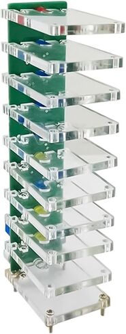 التحكم في الصوت الإلكترونية الكريستال عمود إنتاج مكعب LED DIY الإنتاج ممارسة الصوت طيف الموسيقى الطيف in Saudi Arabia