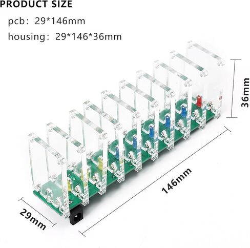 التحكم في الصوت الإلكترونية الكريستال عمود إنتاج مكعب LED DIY الإنتاج ممارسة الصوت طيف الموسيقى الطيف in Saudi Arabia