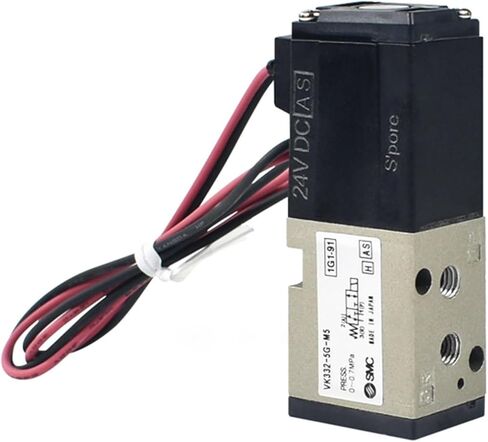 1PCS VK332 ثنائية الموضعين ثلاثية الملف اللولبي الصمام DC24V VK332-5G-M5 VK332V-5G-01 (VK332V-5G-M5) in Kuwait
