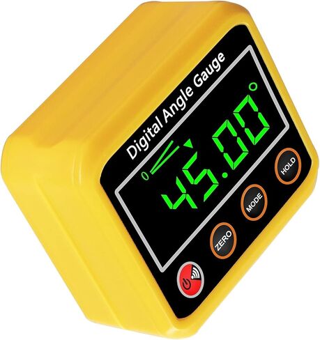 Finder Digital Finder Magnetic & Level Bubble Vial 4 × 90 ° زاوية مقياس الميل ، مقفات المقياس ذات المستوى الصغير للأعمال الخشبية ، البناء ، منشار الطاولة ، الجدار العمودي (أبيض) in Kuwait