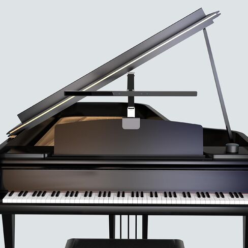 Clip Stella-Pro Piano Light Arm Clip على: التصميم المهني ، الإضاءة غير المتماثلة ، مضادة للوهج ، مستشعر الضوء ، 3000K ~ 6500K CCT قابل للتعديل ، قابلاً للضايق + التحكم عن بُعد ، حماية 12W LED العين in Saudi Arabia