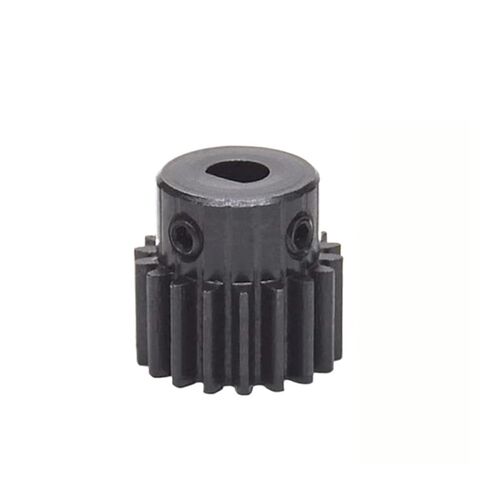 Pinion Hardware for Mechanical Rotation 1pcs 15T-19T 1M D Hole Spur Gear with Step 1 Mod 15 16 17 18 19 Teeth Steel Metal Motor Gear Bore 5x4.5/6x5/6x5.5/8x7/8x7.5mm(6x5.5mm-18 Teeth) in Kuwait