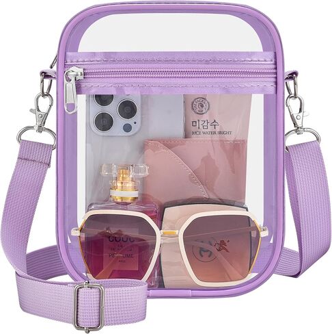 وافق Clear Bag Stadium على محفظة واضحة للنساء حقيبة Clear Crossbody لأحداث الملعب المهرجانات in Kuwait