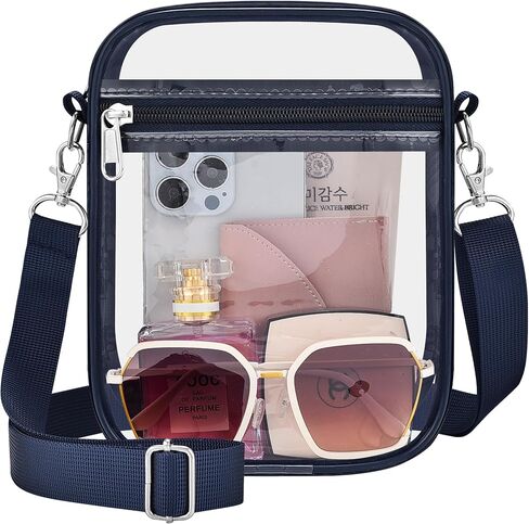 وافق Clear Bag Stadium على محفظة واضحة للنساء حقيبة Clear Crossbody لأحداث الملعب المهرجانات in Kuwait