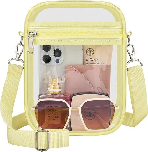 وافق Clear Bag Stadium على محفظة واضحة للنساء حقيبة Clear Crossbody لأحداث الملعب المهرجانات in Kuwait