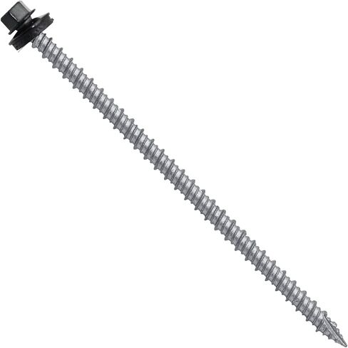 10 x 4 NO Paint Metal Roofing Screws - Hex Washer Head- Self-Starting/Tapping - EPDM Washer. 1 x 250 Count Bag - 250 Screws in Saudi Arabia