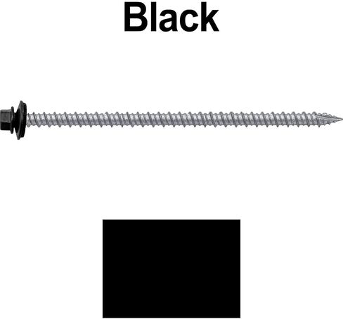 10 x 4 NO Paint Metal Roofing Screws - Hex Washer Head- Self-Starting/Tapping - EPDM Washer. 1 x 250 Count Bag - 250 Screws in Saudi Arabia