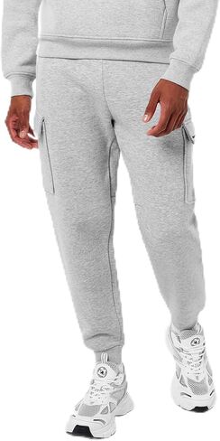 Everlast Mens Cargo Track Pants | Sweatpants for Men with Pockets, Fleece Joggers, Workout & Lounge Track Pants in Saudi Arabia