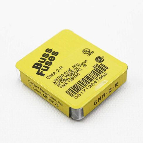 BUSSMANN BY EATON BK/GMA-2-R FUSE, CARTRIDGE, 2A, 5X20MM, FAST ACTING (5 pieces) in Saudi Arabia
