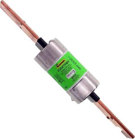 Eaton Bussmann FRS-R-125 Class RK5 FRS-R-Time-Delay Dual-Melement Fuse Fuse ، 125 A ، مقاطعات التقييم 200 Ka في 600 فولتشر ، 20 كيلوايت في 300 VDC in Saudi Arabia