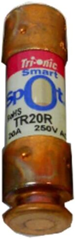 Ferraz Shamwut/Mersen TR-20R, 20 Amp (20A) 250V Fusetron Dual Element Time-Delay Current Limiting Class RK5 Fuse, UL Listed in Saudi Arabia