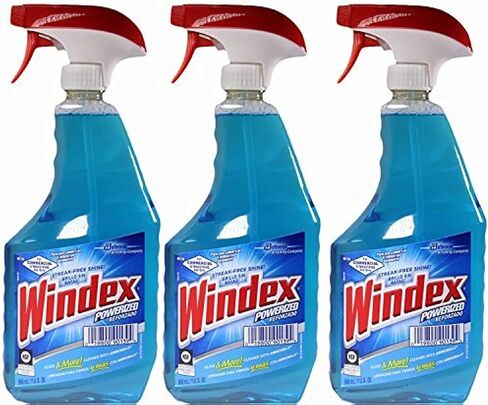 Windex Powerized Glass Cleaner with Ammonia-D (32-Ounce, 12-Pack, Spray Bottles) in Kuwait