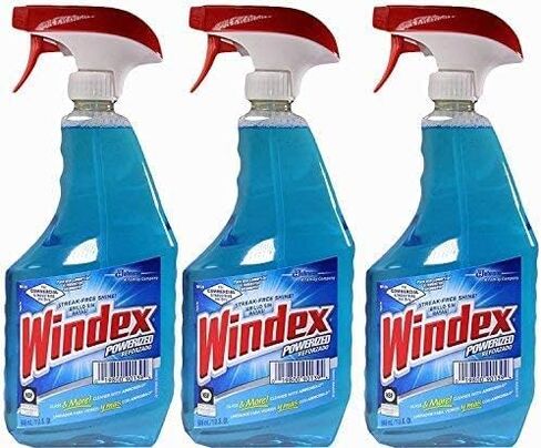 Windex Powerized Glass Cleaner with Ammonia-D (32-Ounce, 12-Pack, Spray Bottles) in Kuwait