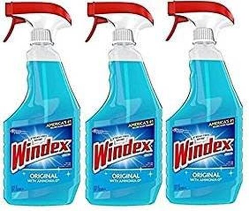 Windex Powerized Glass Cleaner with Ammonia-D (32-Ounce, 12-Pack, Spray Bottles) in Kuwait