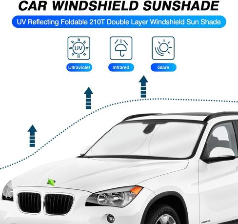 KUST Custom Fit Windshield Sun Shade for 2018-2024 2025 Lincoln Navigator Accessories Sunshade Sun Visor Protector Foldable Blocks UV Rays Keep Your Car Cooler in Saudi Arabia