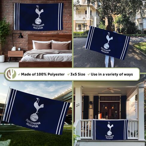 Desert Cactus Tottenham Hotspur Folbow Soccer SPERS 100 ٪ Polyester Indoor Outdoor 3X5 FET FLAGS (Flag A) in Saudi Arabia